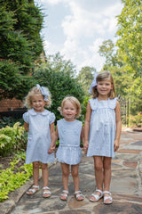 Olivia Apron Dress in Coastal Waters