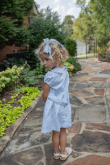 Olivia Apron Dress in Coastal Waters