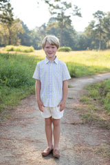 Cooper Shorts in Yellow Stripe Seersucker
