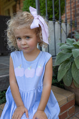 Sophie Knit Dress Sleeveless Premium in Blue Gingham Knit