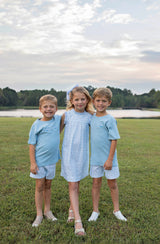 Georgia Dress Sleeveless in Coastal Waters