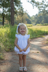 Haven Bubble in Blue Bitty Dot Pique