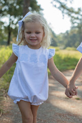 Haven Bubble in Blue Bitty Dot Pique