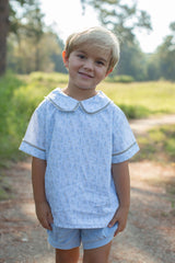 David Shirt Short Sleeve in Coastal Waters