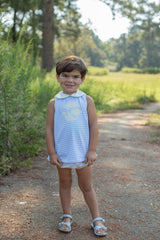 Sutter Knit Top Sleeveless Premium in Seaside Stripe Knit