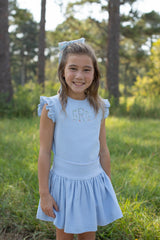 Bradford Top in Blue Gauze