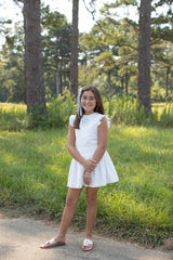 Alie B. Skirt in Ivory Gauze