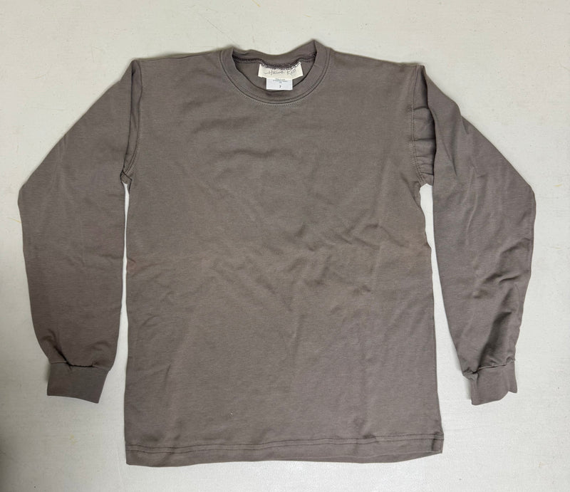 Boy Tee Long Sleeve Basic in Taupe