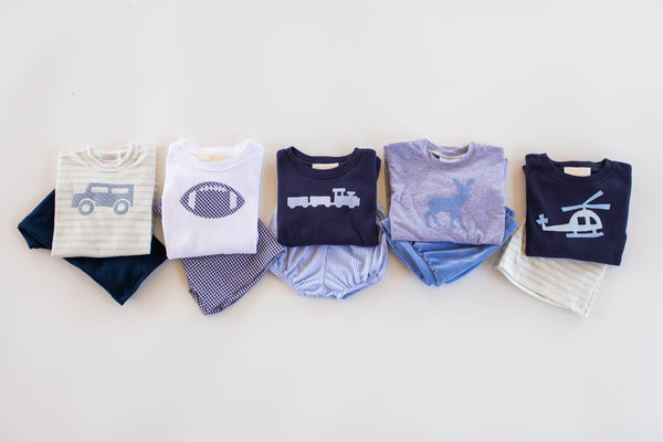 Boy Shorts in Navy 1/8 Check