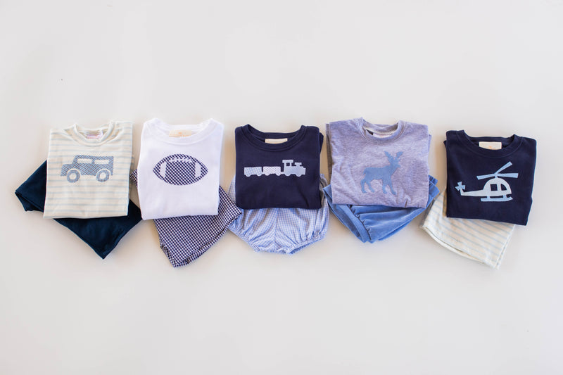 Boy Shorts in Navy 1/8 Check