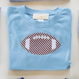 Boy Tee Long Sleeve Sky Blue w/ Football