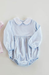 Forrest Bubble Long Sleeve in Blue Superfine Twill