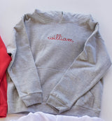 Fleece Hoodie Grey w/ Handwritten Name