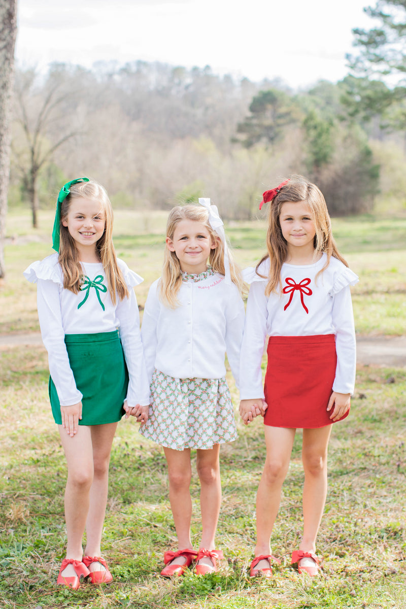 Sadie Skort in Kelly Corduroy